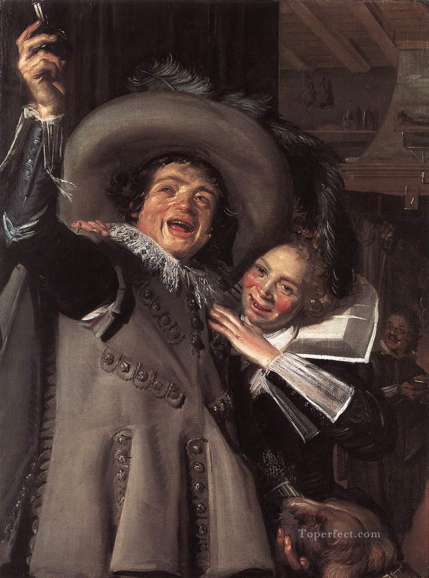 ジョンカー・ランプと彼の恋人の肖像画 オランダ黄金時代のフランス・ハルス油絵